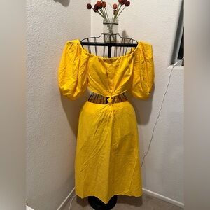 FARM Rio Cutout Midi Dress